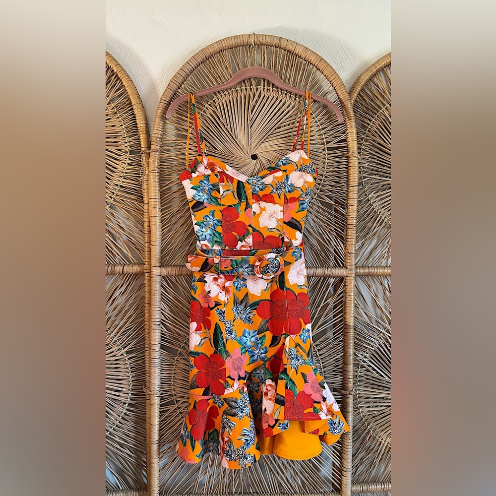 Nicholas Arielle Floral Frill Dress